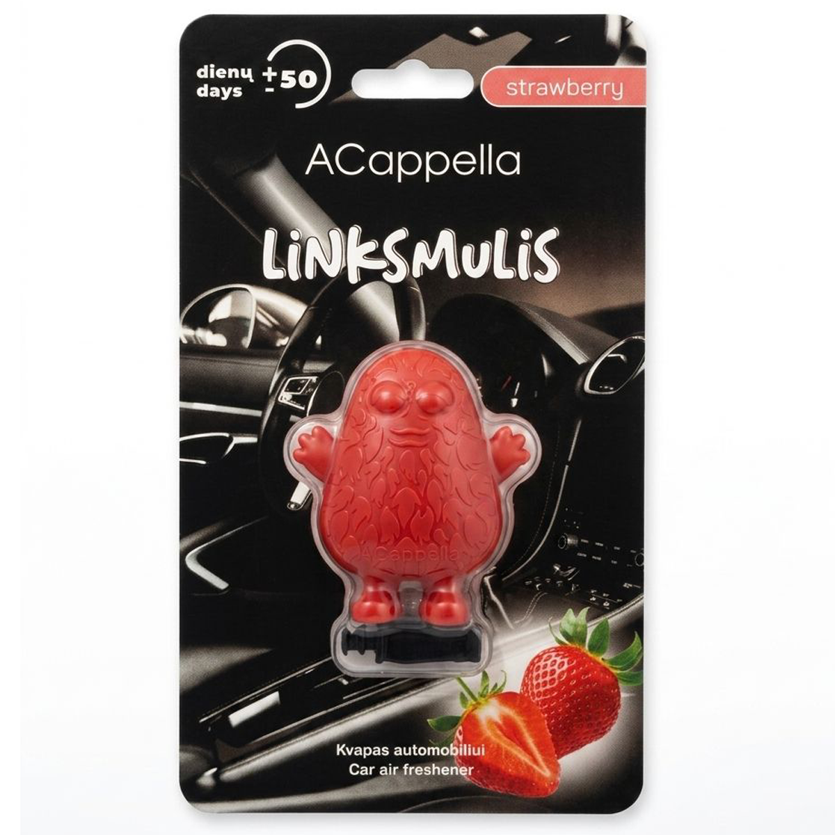 Silikoninis automobilio kvapas Linkmulis Strawberry – AROMIKA