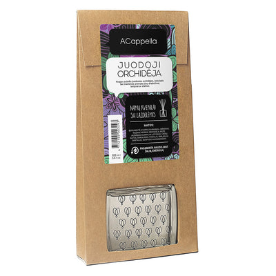 NAMŲ KVAPAS „JUODOJI ORCHIDĖJA“ SU LAZDELĖMIS 100 ML