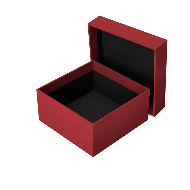 Raudona dėžutė su dangteliu M dydis