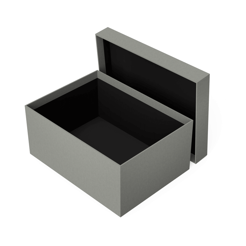 Серая коробка с крышкой Размер XL