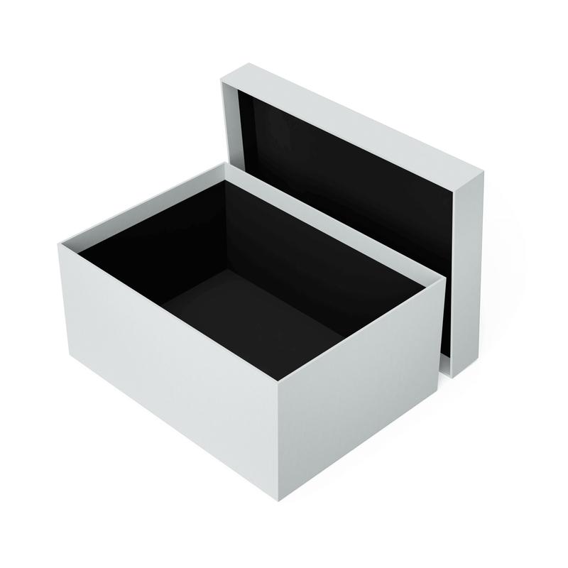 Balta dėžutė su dangteliu XL dydis