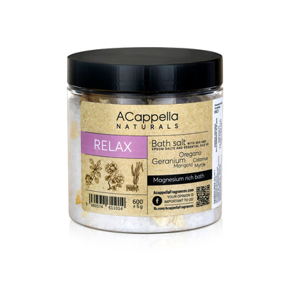 ACappella NATURALS atpalaiduojanti vonios druska 600 g