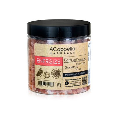 ACappella NATURALS energizuojanti vonios druska 600 g