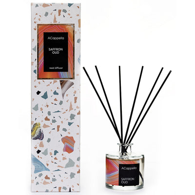 NAMŲ KVAPAS ACAPPELA "SAFFRON OUD" SU LAZDELĖMIS 300 ML