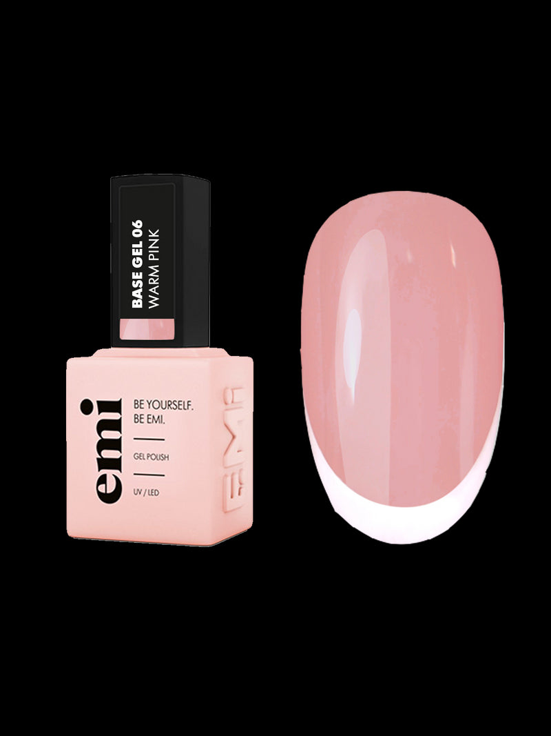 E.MiLac Base Gel Warm Pink No.06, 9 ml