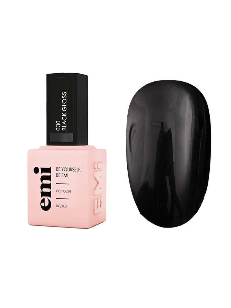 E.MiLac Black Gloss No. 030, 9 ml