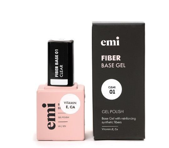 E.MiLac Fiber Base Gel Clear nr.1, 15 ml