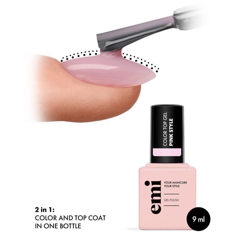 E.MiLac Color Top Pink Style, 9 ml