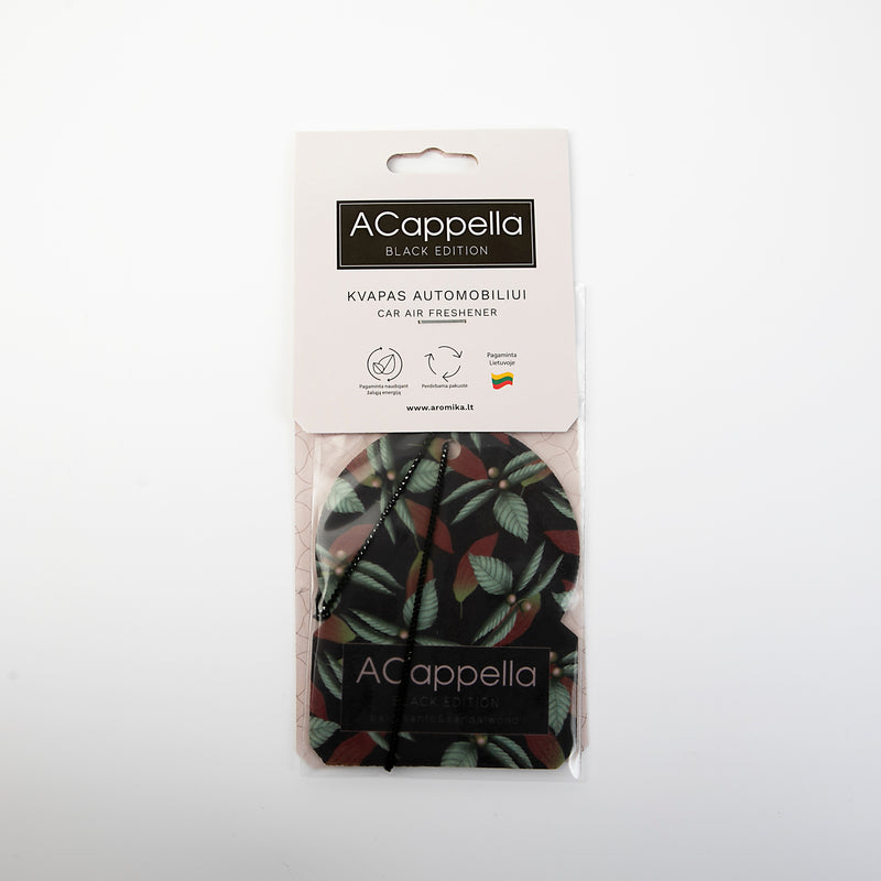 Ароматизированная картонная подвеска Acappella Black Edition "Cashmere Comforts"