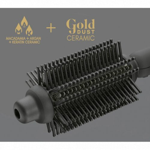 Precious Metals Gold Dust Full Volume, Curling & Styling Hot Brush Garbanojimo šukos