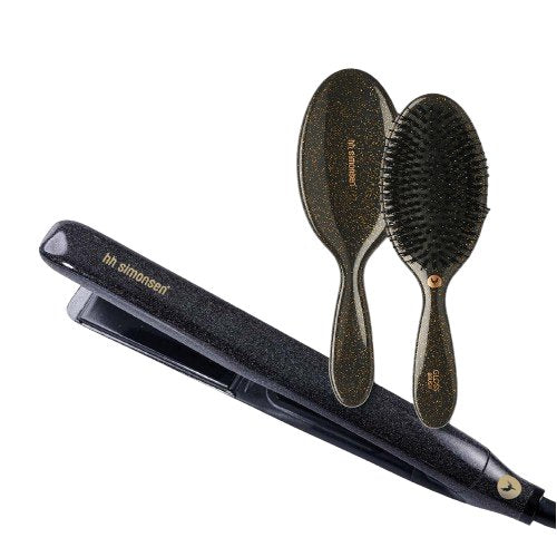 True Divinity MK2  Limited Edition Twilight Set Plaukų tiesintuvo ir Gloss Brush šepečio rinkinys