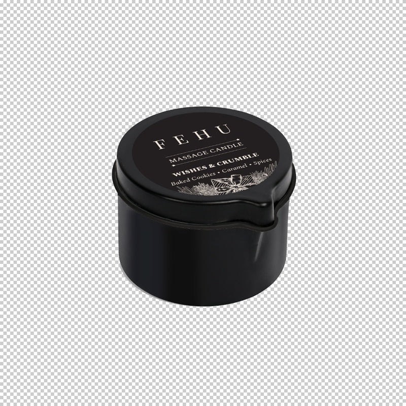 FEHU Žvakė masažo aliejus Wishes & Crumble, 30 g