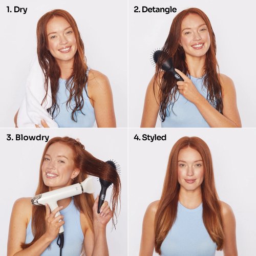 Easy Blowout Brush Detangle, Blow-dry & Heat Style plaukų šepetys džiovinimui