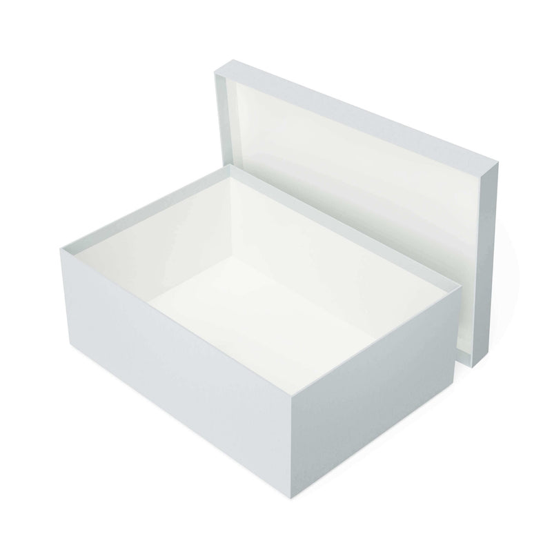 Balta dėžutė su dangteliu XXL dydis