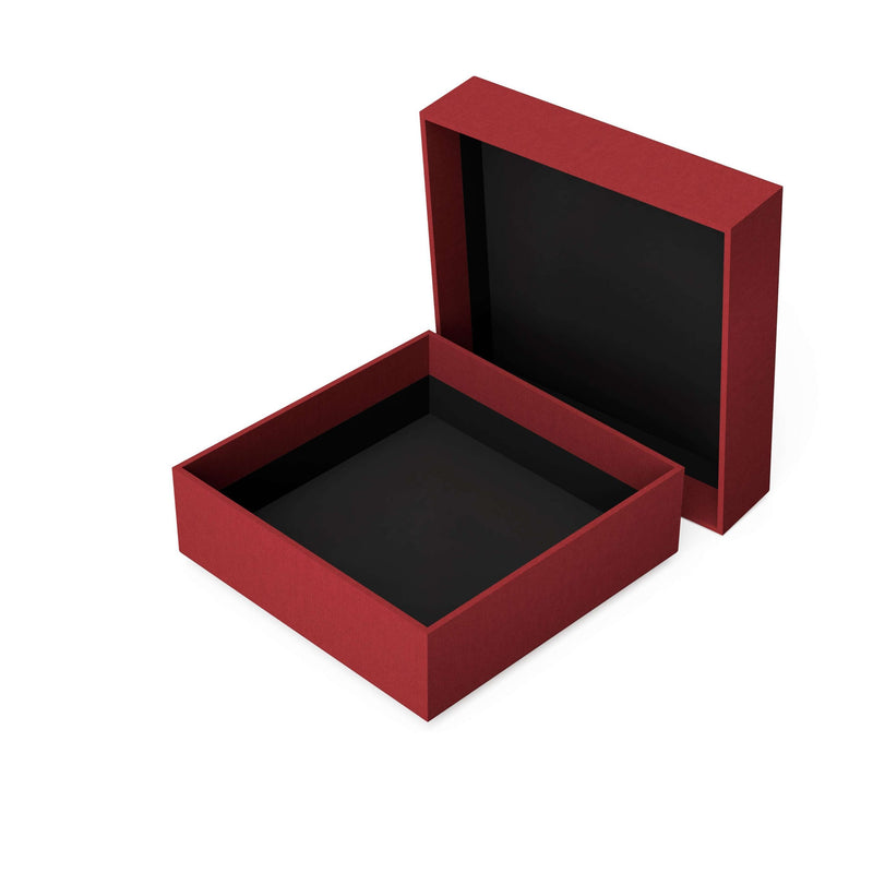 Raudona dėžutė su dangteliu S dydis