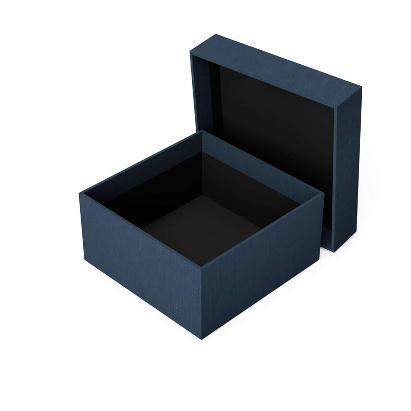 Mėlyna dėžutė su dangteliu M dydis