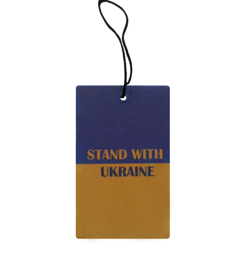 Scented cardboard pendant "Stand with Ukraine"
